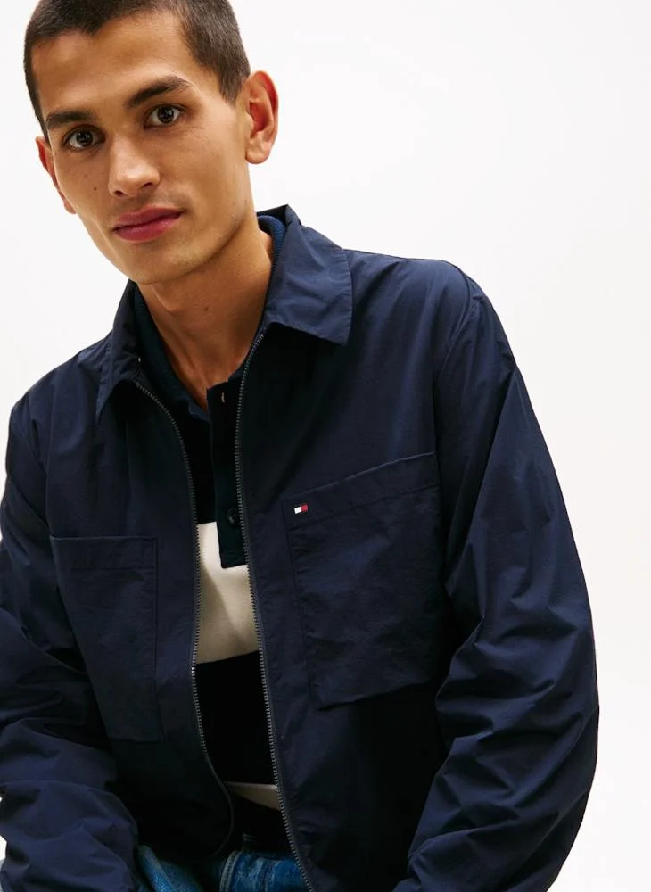 Tommy Hilfiger Desert Sky Essential Zip-Through Jacket for Men | Best Price UAE