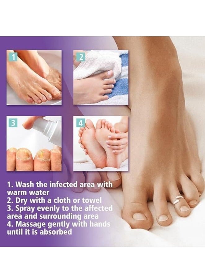 Jaysuing Nail Fungas Repair, Fungal Nail Treatment for Toenails Soothing & Cooling Anti-fungal Spray For Men & Women Feet Infections Nail Fungas Spray and Strengthener 100ml - Image 2