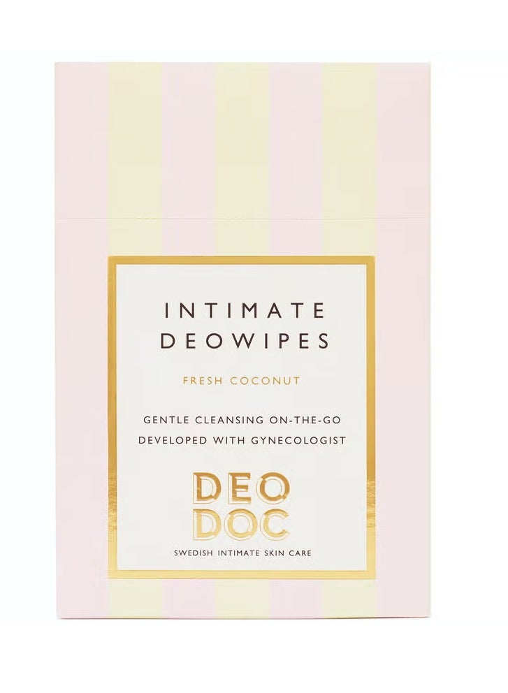 DeoDoc Intimate Deowipes Fresh Coconut - Image 1