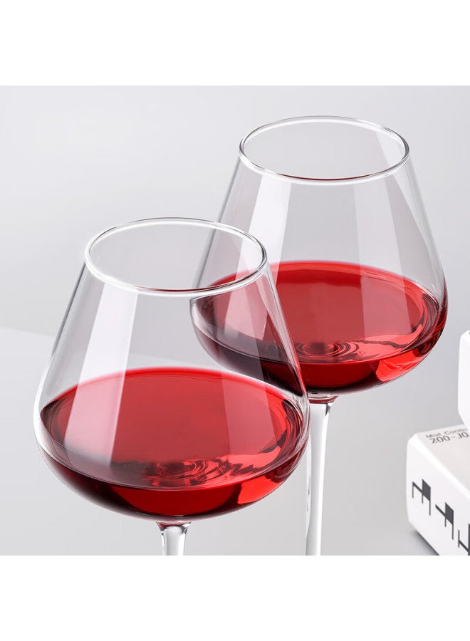 Cliton Crystal Glass Red Wine Glass Goblet Burgundy Glass 12-piece Set 6 Grape Wine Gl Decanter Opener - Image 1