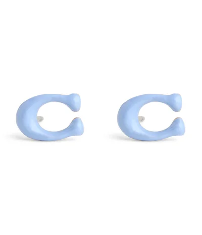 كوتش Enamel C Stud Earrings