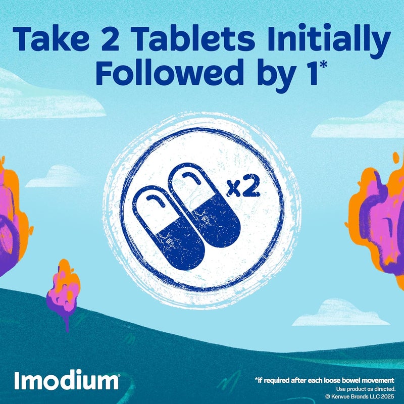 IMODIUM A-D Diarrhea Relief Caplets with Loperamide HCl, Anti-Diarrheal Medicine to Help Control Symptoms of Diarrhea Due to Acute, Traveler's Diarrhea, HSA/FSA Eligible, 24 ct - Image 5