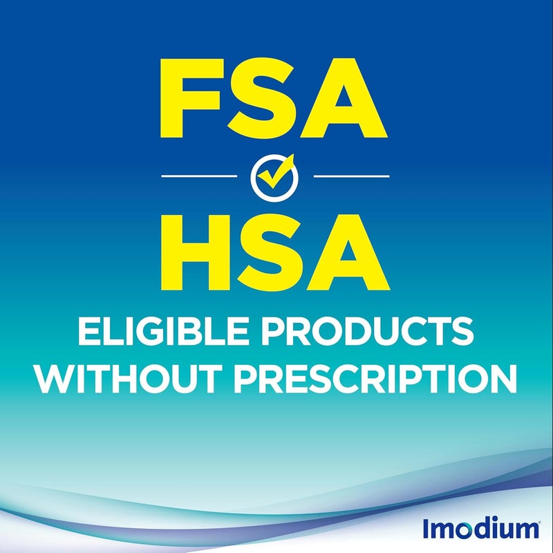 IMODIUM A-D Diarrhea Relief Caplets with Loperamide HCl, Anti-Diarrheal Medicine to Help Control Symptoms of Diarrhea Due to Acute, Traveler's Diarrhea, HSA/FSA Eligible, 24 ct - Image 3