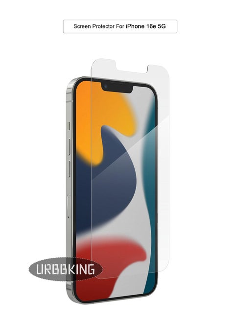 Anti-Scratch Full Coverage Tempered Glass Screen Protector For iPhone 16e 5G