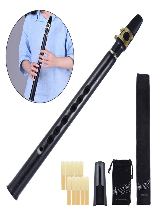ammoon Mini Pocket Bb Saxophone Sax ABS with Alto Mouthpieces 10pcs Reed Carrying Bag Woodwind Instrument - Image 2