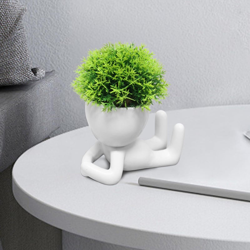 Zerzsy Mini Succulent Plant - Plants Gift - Cute Desktop Decoration Desk Decorations for Women Office -Small Plants Shelf Decor-Cute Cubicle Accessories-Set of 1 - Image 4