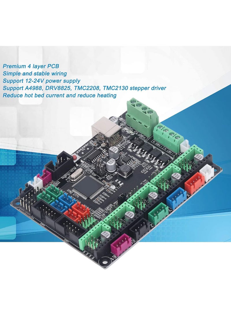 GGOOT 3D Printer Motherboard Controller Mainboard Kit, Highly Integrated Board with USB Interface, Equipped with 30Pcs Jumper Caps and USB Data Cable, Support for A4988 DRV8825 Stepper Driver - Image 3