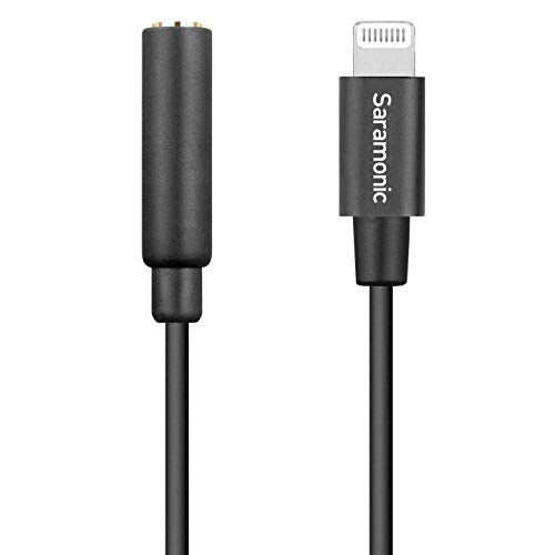 Saramonic Apple Lightning Connector to Female 3.5mm TRRS Audio Jack Adapter Cable 3" (7.6cm) (SR-C2002) - Image 3