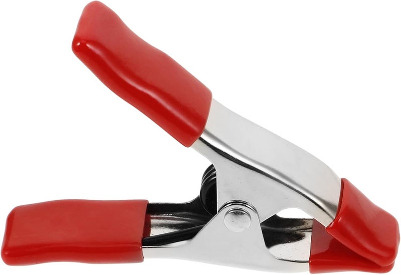 Sturdy Photography Backdrop Spring Clip Heavy Duty Woodworking Clamp Pvc Stainless Steel Red - Image 1