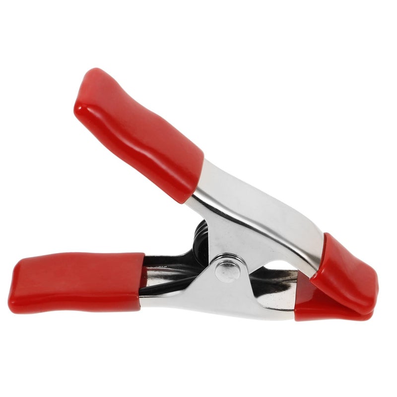 Sturdy Photography Backdrop Spring Clip Heavy Duty Woodworking Clamp Pvc Stainless Steel Red - Image 2