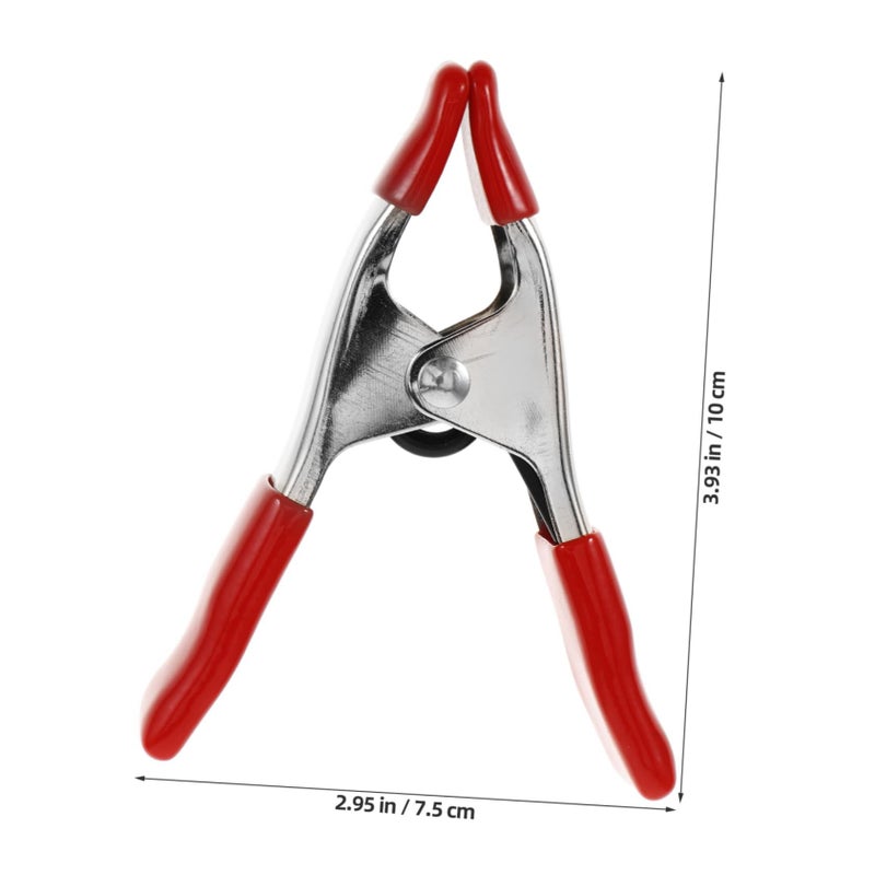 Sturdy Photography Backdrop Spring Clip Heavy Duty Woodworking Clamp Pvc Stainless Steel Red - Image 5