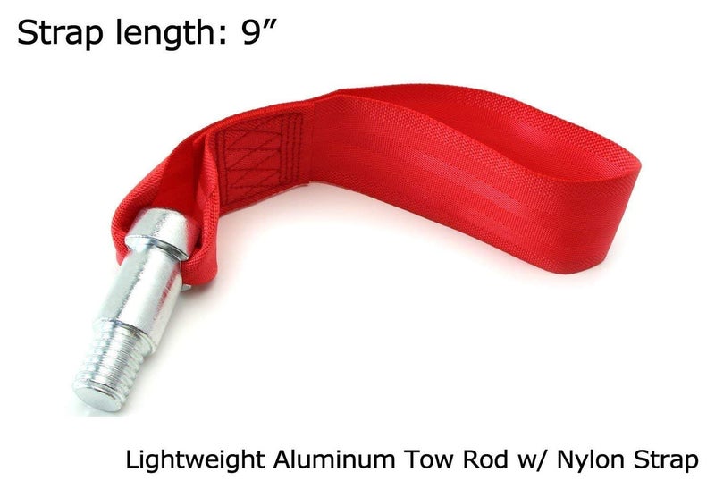 iJDMTOY Red High Strength Racing Tow Hook Strap Set Compatible with BMW 1 2 3 4 5 Series Front/Rear Bumper Towing Hole (Only F10 F11 F20 F21 F22 F30 F31 F32 F33 F80 F81 F82, NOT E90 E92 E60 BMWs) - Image 3