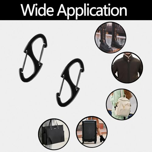 Rewoalzx Mini Carabiner Clips, 18pcs Double-Sided Spring Small Carabiner Clip, Metal Carabiner for Keys, Anti Theft Zipper Clips, Flexible and Easy to Use - Image 5