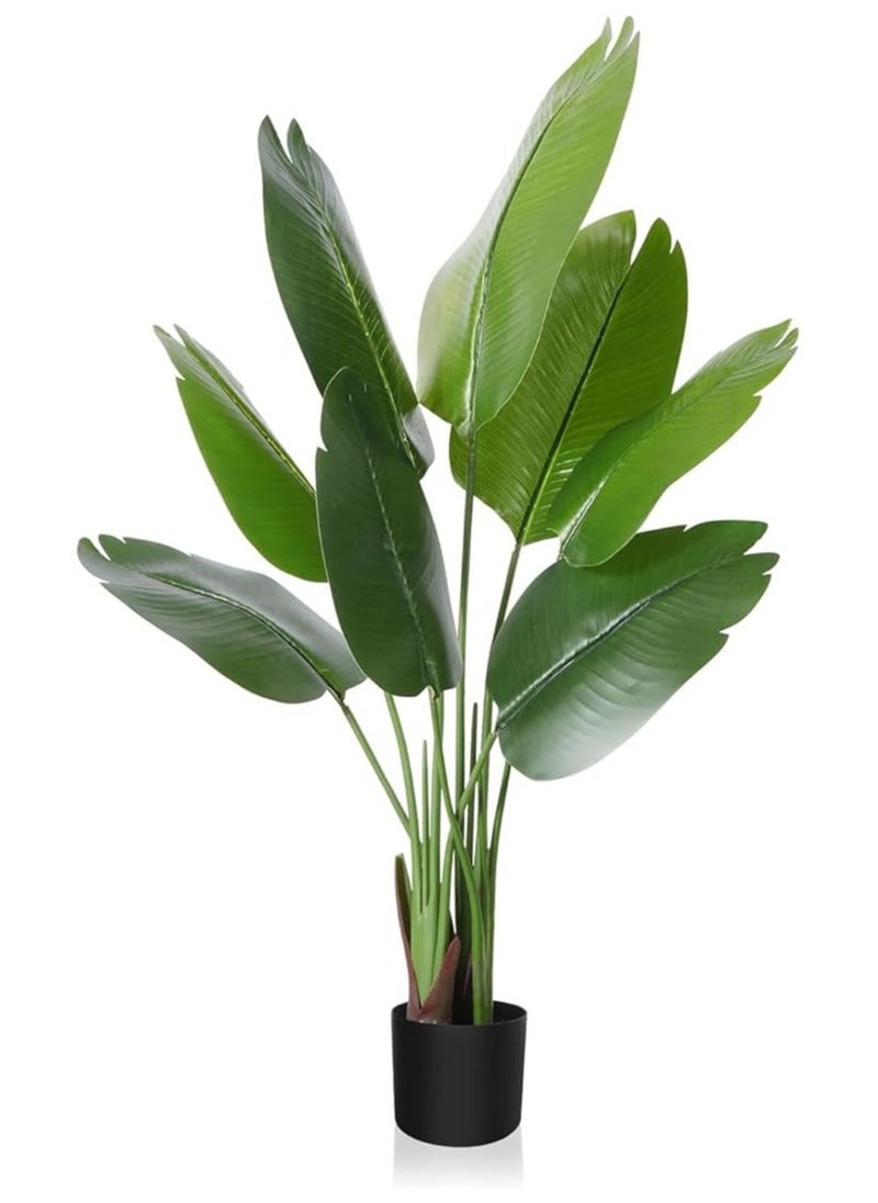 TYCOM Artificial Tree Fake Plants Fake Trees Faux Plants Indoor Realistic Plants for Office Home Room Store Decor Height 90 CM Traveler Palm.  - Image 1