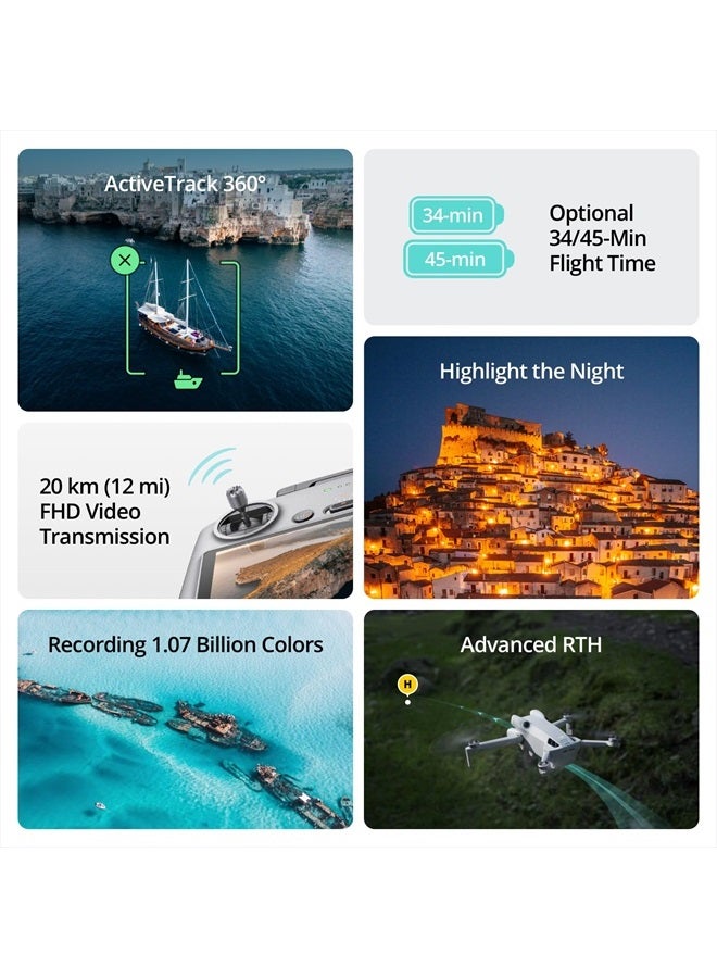 dji Mini 4 Pro Fly More Combo Plus with DJI RC 2, Mini Drone with 4K HDR Video, 3 Intelligent Flight Battery Plus for up to 135 Mins Flight Time, Smart Return to Home, Drone with Camera for Beginners - Image 5