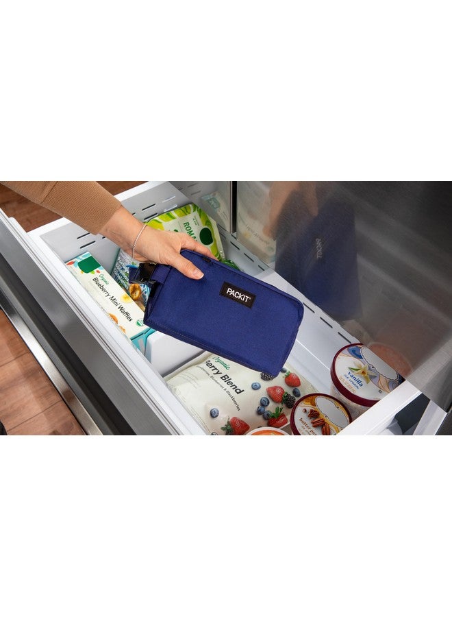 PACKIT PackIt® Freezable Snack Box, True Blue, Built with EcoFreeze® Technology, Collapsible, Reusable, Zip Closure with Buckle Handle, Designed For Work Snacks, Fresh Snacks On the Go, Adults, and All Ages  - Image 3