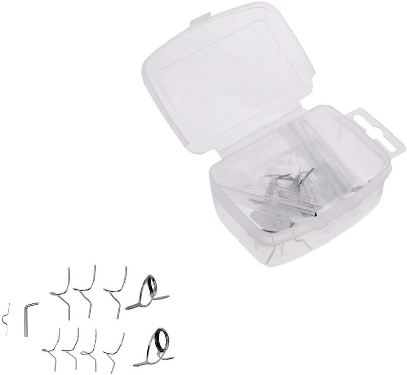 Tearom Fly Rod Guide Set Fishing Tip Repair Kit 9FT 4-6WTHard Snake Guide Tip Hook DIY Eye Rings Different Size - Image 4