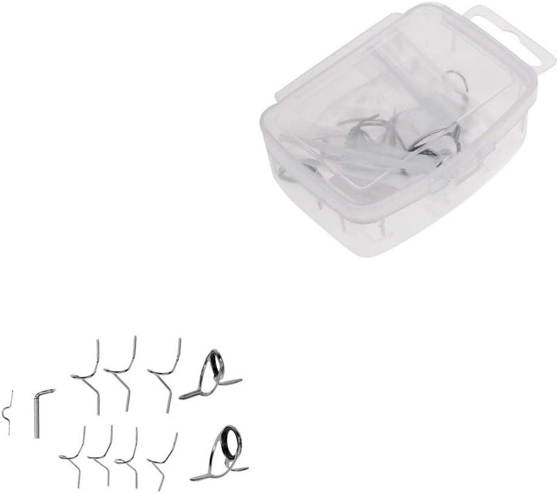 Tearom Fly Rod Guide Set Fishing Tip Repair Kit 9FT 4-6WTHard Snake Guide Tip Hook DIY Eye Rings Different Size - Image 3