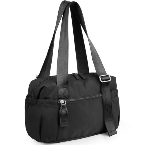 Vorspack Mini Gym Bag for Women - Small Duffle Bag Lightweight Duffel Bag with Wet Pocket Cute Sports Bag for Gym Dance Yoga - Black - Image 1