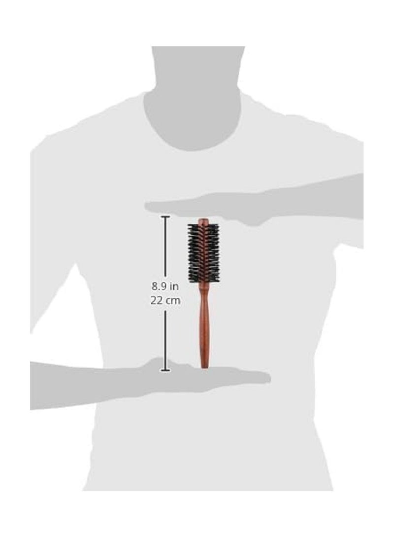 Round Hair Brush - Styling Brush with Wooden Handle - Anti-Static Heated Hair Brush for Men - Women - Perfect for Curling - or Straightening Hair While Blow Drying - Image 3