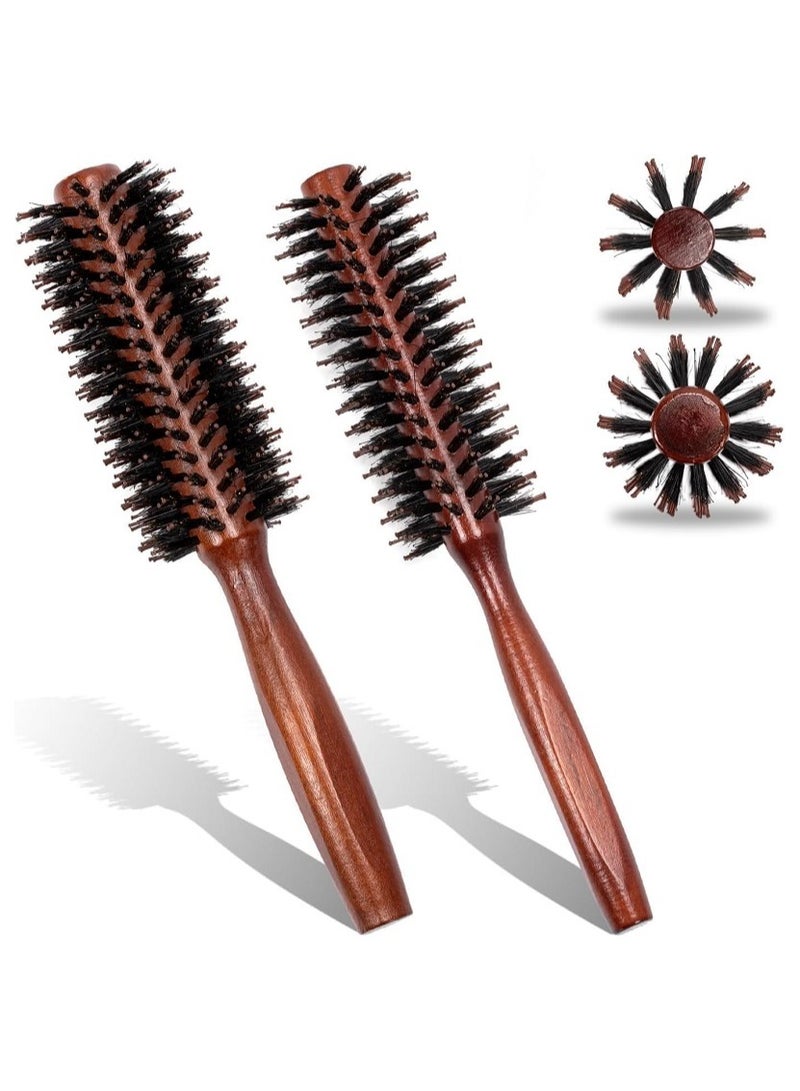 Round Hair Brush - Styling Brush with Wooden Handle - Anti-Static Heated Hair Brush for Men - Women - Perfect for Curling - or Straightening Hair While Blow Drying - Image 2