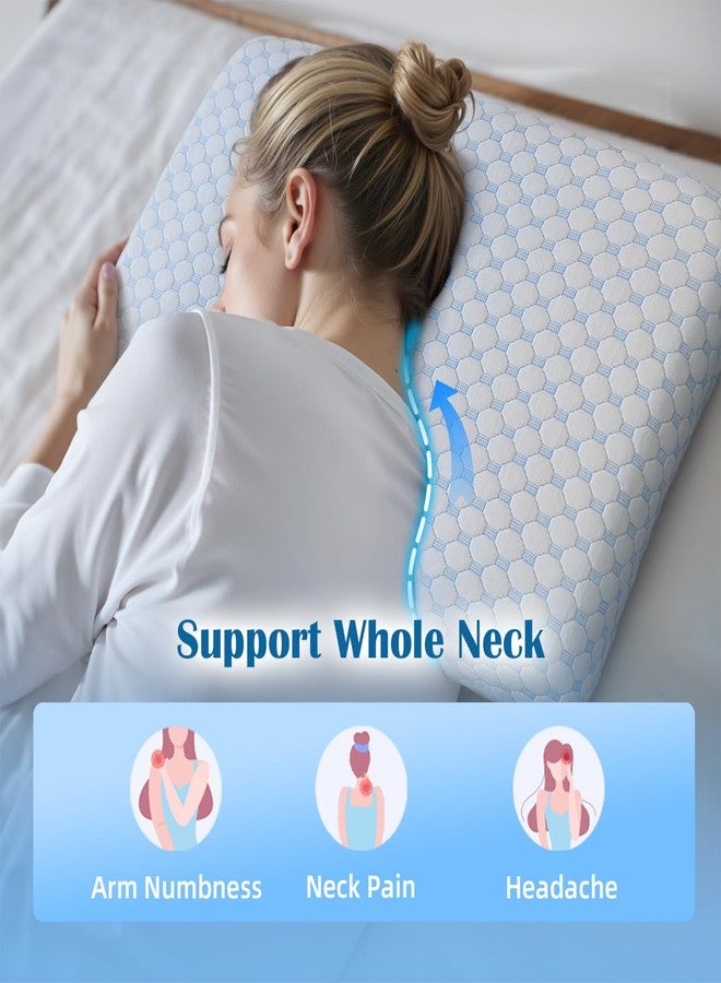 USlixury Side Sleeper Pillows for Adults-Adjustable 4 Layer Curved Pillow - Image 3