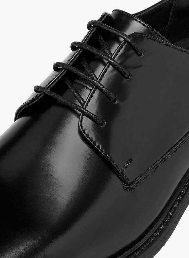 دوتشيني أحذية ديربي رجالية برباط سادة