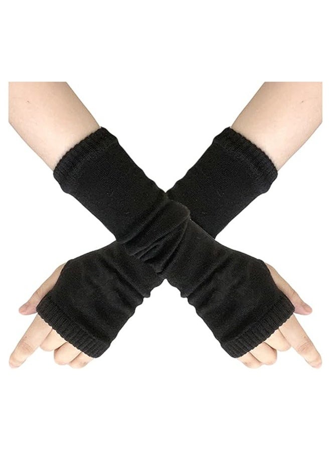1 Pair Women Goth Arm Sleeve Cool Rock Hip Hop Punk Gloves Fingerless Gloves for Women Girl Costume Party - Image 1