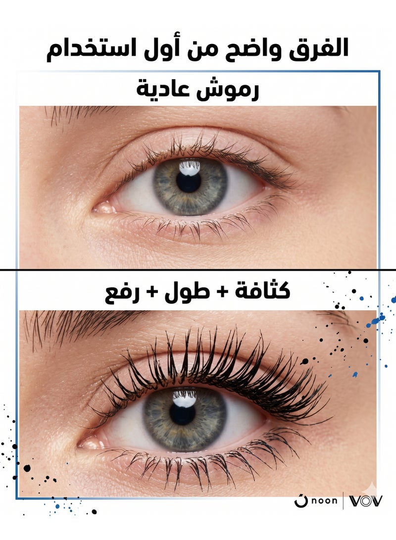 فوف ماسكارا الرموش الفاخرة Complex Long & Curl بتقنية 3D لرفع، تطويل وتكثيف مثالي بدون تكتل - Image 4