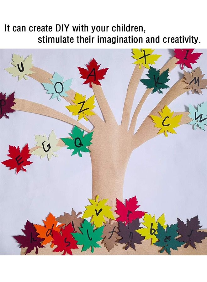 120 Pcs Maple Leaves Gift Tags, Autumn Gift Tags Maple Leaf Gift Tags with Rope, for Kids School Bulletin Board Decorations (12 colors) - Image 4