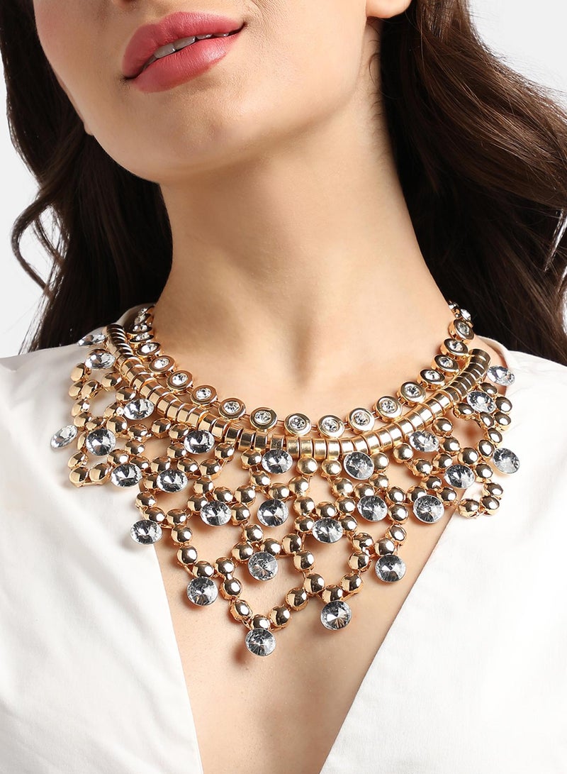 SOHI Chunky Stone Artificial Necklace Jewellery  - Image 1