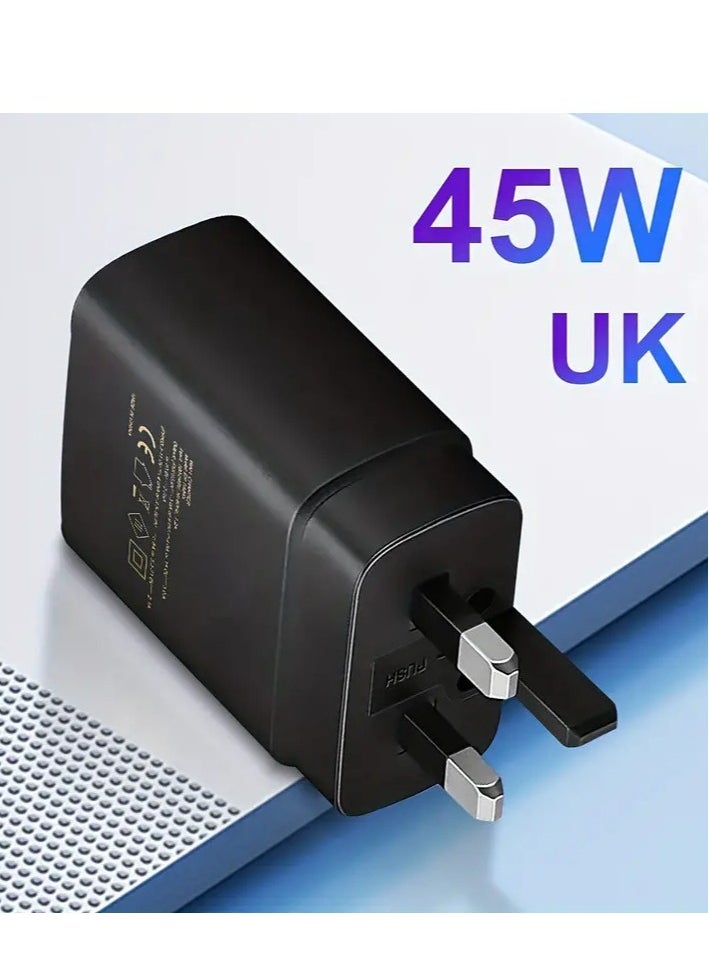 New Efficient 45W Power Adapter: Quick Charge for Samsung, Motorola, and Google Devices