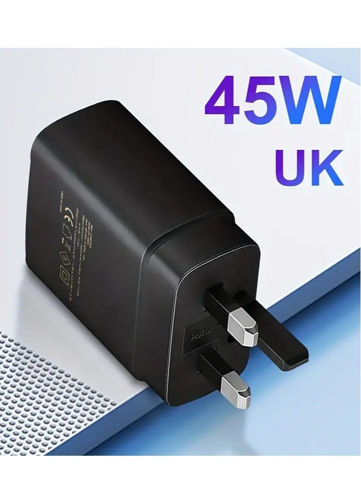 New Efficient 45W Power Adapter: Quick Charge for Samsung, Motorola, and Google Devices