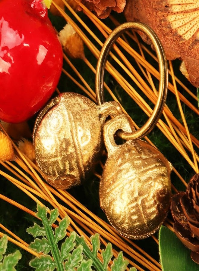 kcrygogo Bells for Cat Collars - 2 Pack Copper Bells for Little Dogs & Cats Noise Maker Anti-Theft Bell Come with Silver Pet Anti-Lost ID Pendant Tags (2Set) - Image 2