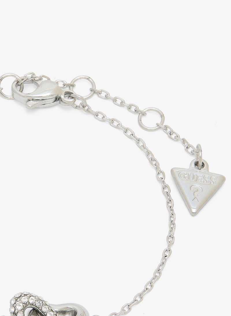 GUESS Heart Links Chain Bracelet - Image 3