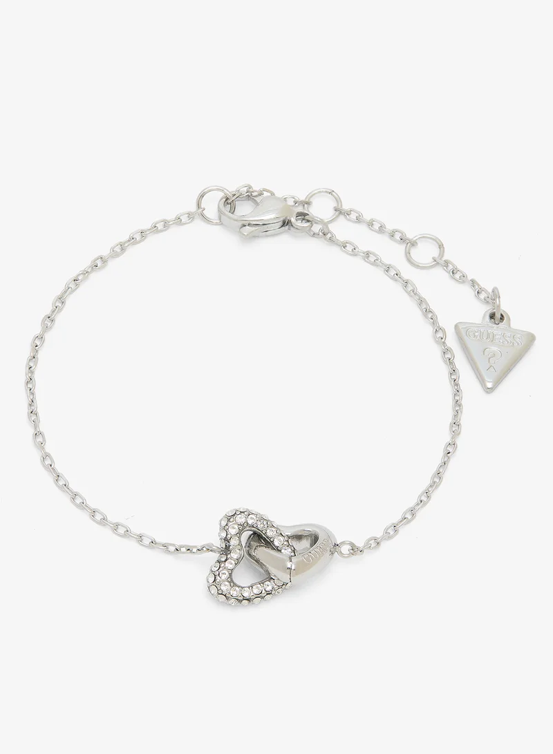 GUESS Heart Links Chain Bracelet