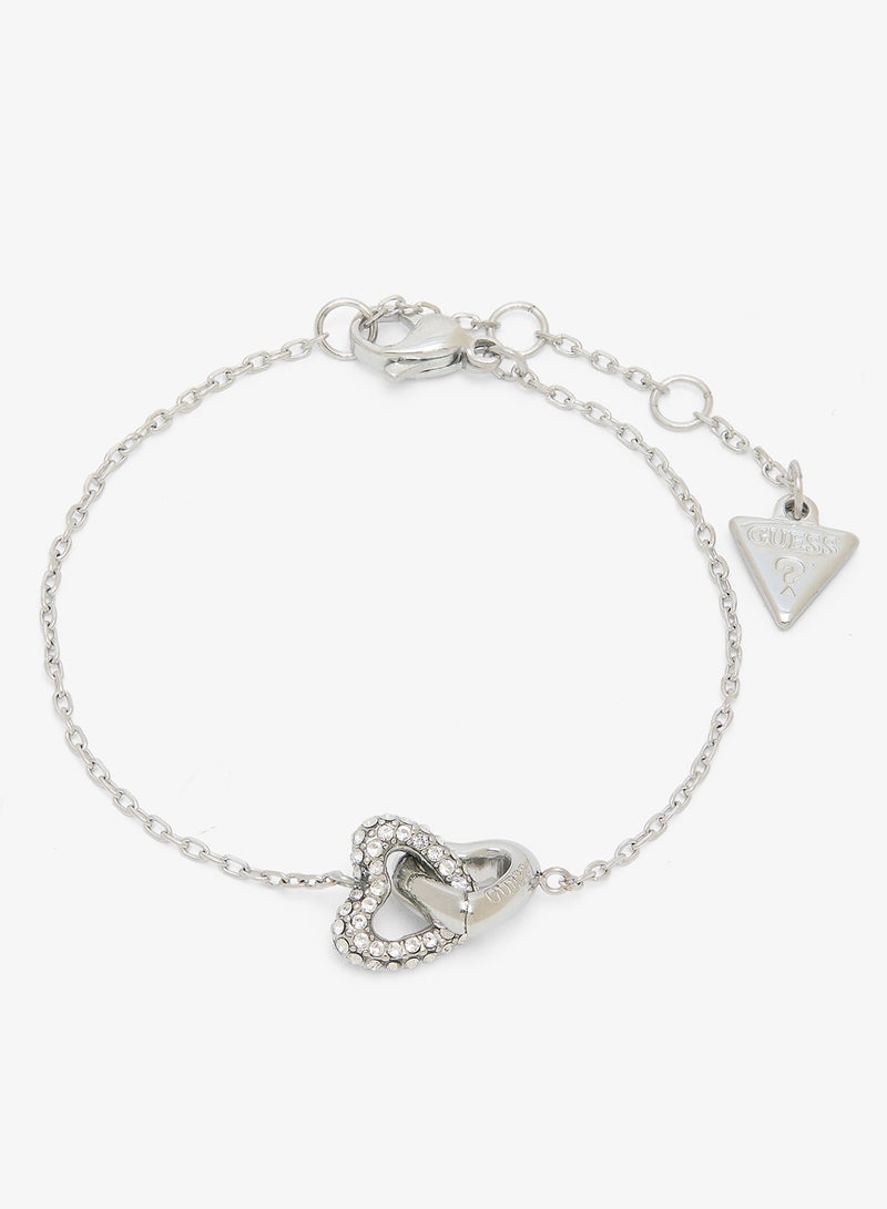 GUESS Heart Links Chain Bracelet - Image 1