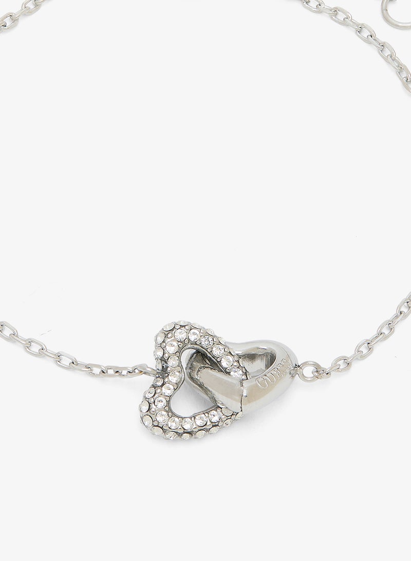 GUESS Heart Links Chain Bracelet - Image 2
