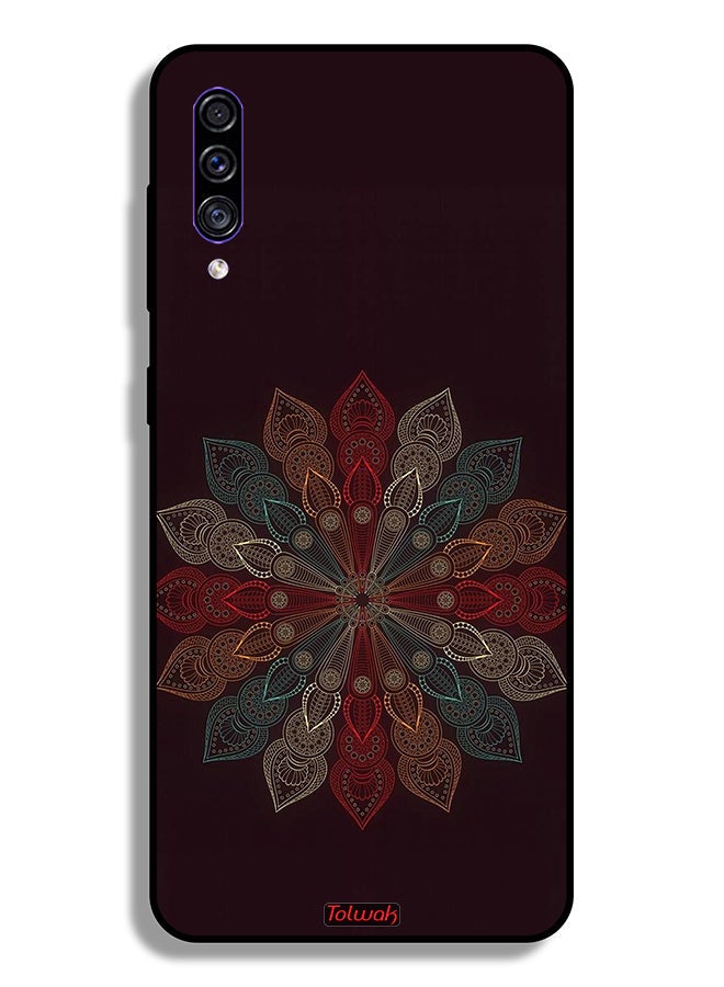Tolwak Samsung Galaxy A50 Protective Case Cover Mandala Flower Art - Image 1