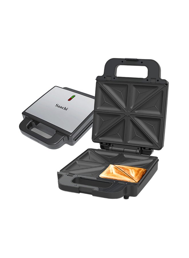 Saachi 2 In 1 Sandwich Maker And Grill With Removable Plates 1400 W NL-2M-1570-BK Black - Image 1