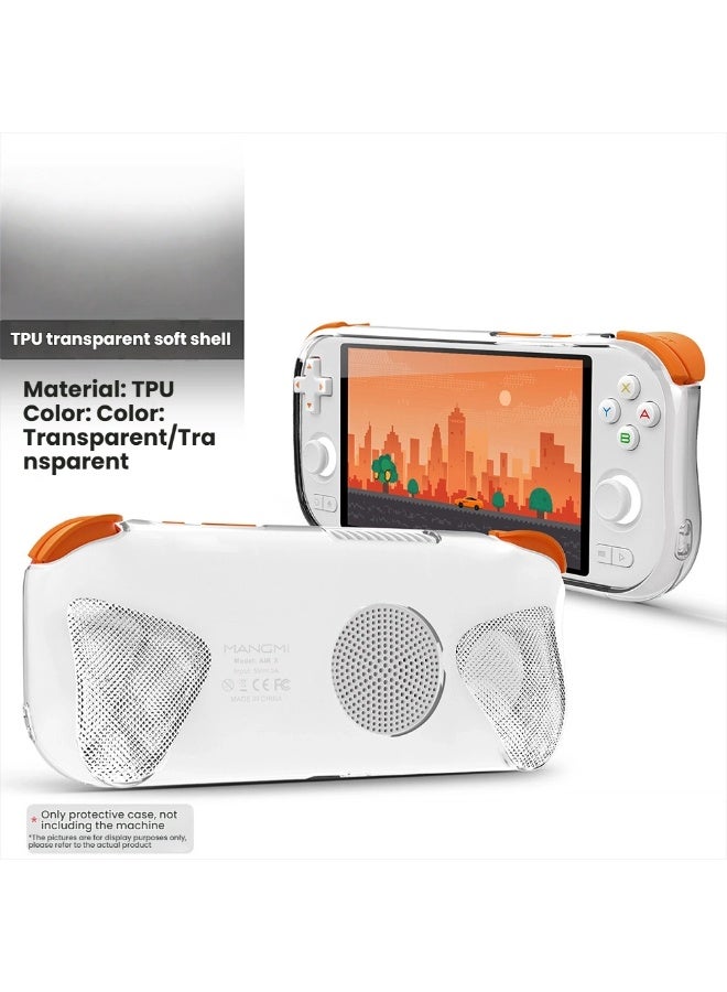 general MANGMI AIR X Protective Case Transparent Soft Silicone Case for Gaming Console Drop-proof  Scratch-resistant Slim-fit Design High-definition Clear Design - Image 2