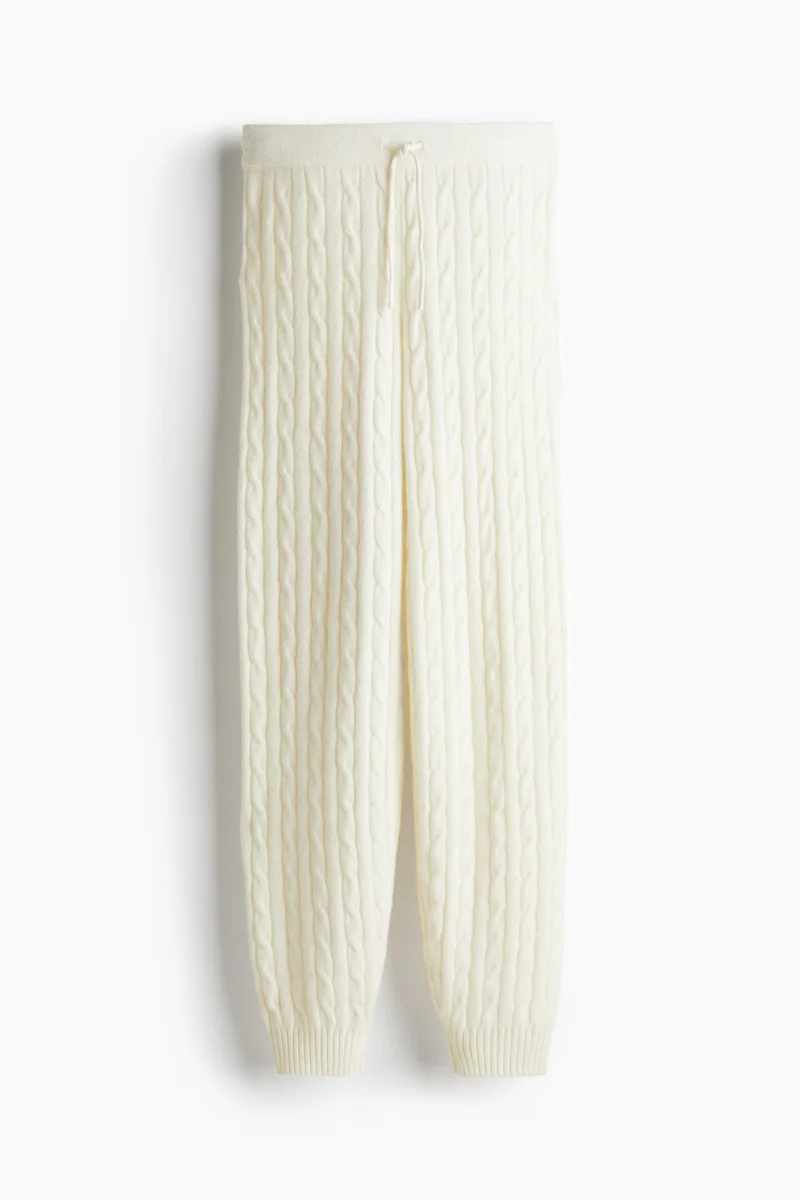 H&M Cable-knit joggers