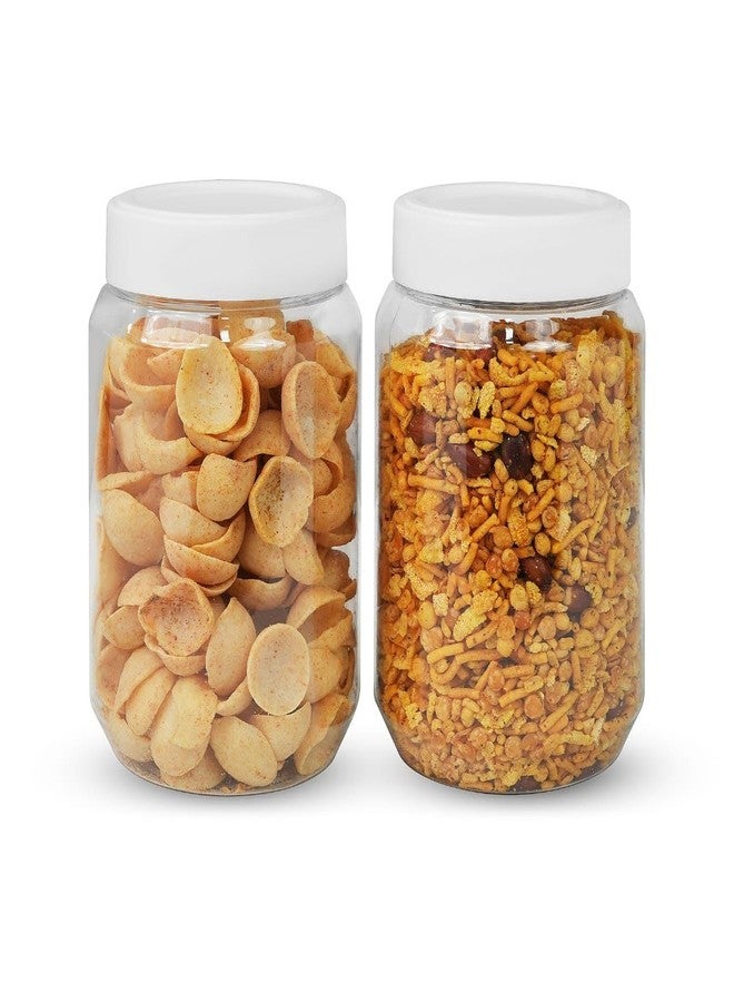 SCL Steelo Steelo Vistta Plastic Kitchen Jar Container Set | Kitchen Organiser Air Tight Jar Container Set Fridge Safe | US FDA Approved PET Food Grade Heavy Duty Material | BPA Free (Clear, 500ML 6pc Set) - Image 3