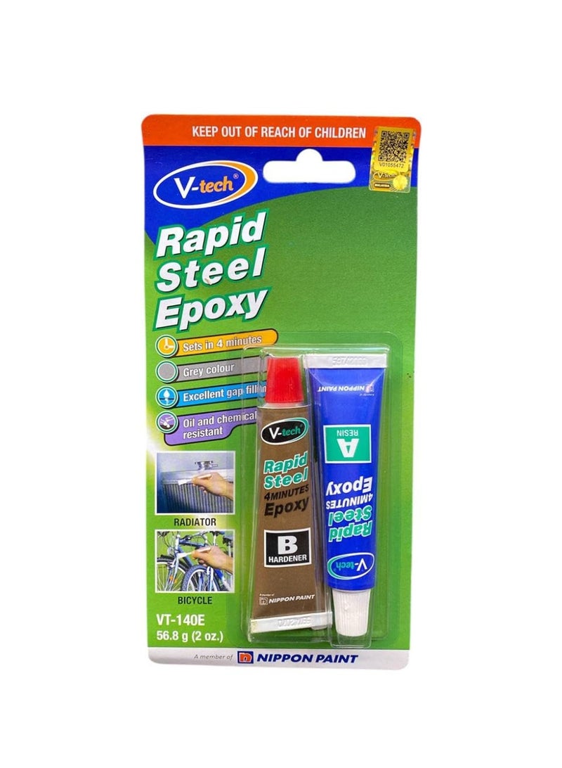 vtech Rapid Steel Epoxy – 4-Minute Quick Repair Adhesive (20g) – Strong Metal-to-Metal Bonding – Industrial-Grade Casting and Filling Compound - Image 1