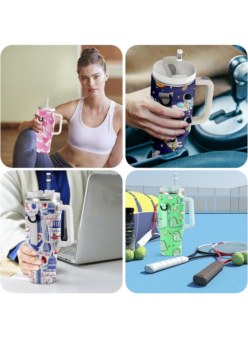 حقيبة حمل لحمل زجاجات المياه سعة 40 أونصة مع حزام قابل للتعديل وإكسسوارات مخصصة للكوب - Image 4