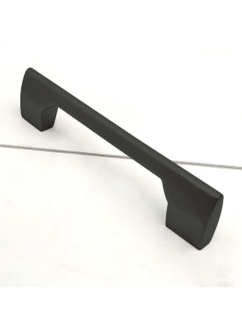 HYDERON HYDERON Handle Matte Black 96MM 4 inch Premium Sleek Metal Pulls for Cabinets Drawers and Doors Modern Matte Black Finish for a Contemporary Look Pack of 2 Model Run65  - Image 4