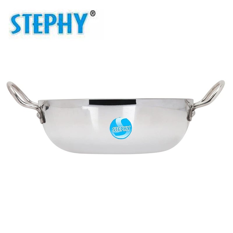 STEPHY Aluminium Plain Base KADHAI_009 Kadhai 30 cm - Image 3