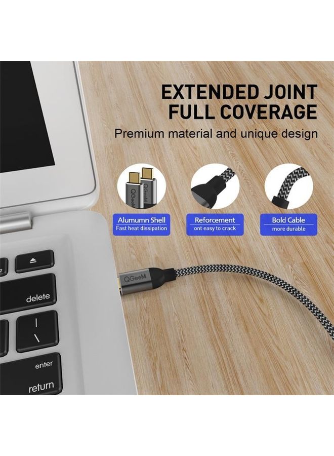 QGeeM QG-CC03 Type-C to Type-C USB3.1 Data Cable, Length: 1.2m(Black) - Image 3