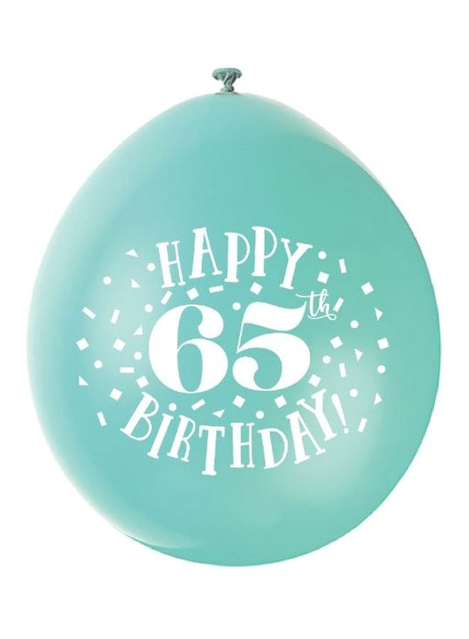 يونيك بالون عيد ميلاد 65 سعيد 9 بوصة - Image 1