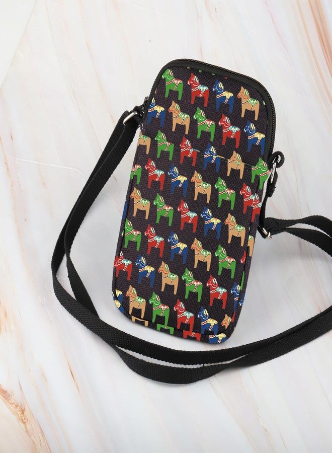 WCGXKO Swedish Dala Horse Crossbody Bag Traditional Red Dala Horse Gift Swedish Souvenir Gift (Dala Horse Cr) - Image 4